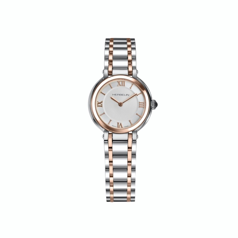 Montre Dame tour de bras Acier Bicolore - Galet