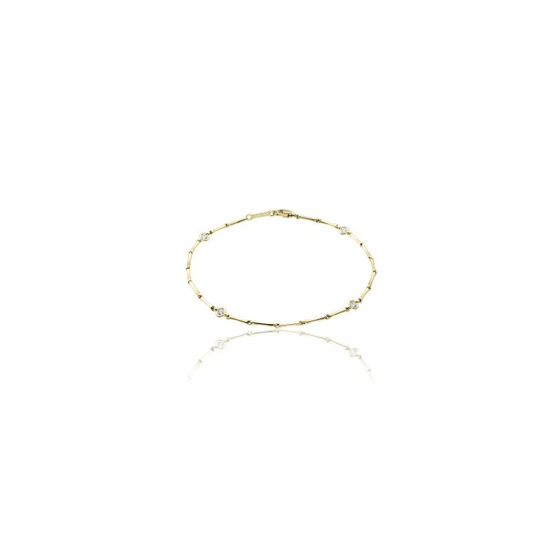 Bracelet Or et Pierres BAMBOO Diamond