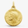 Médaille Or Christ sns épines 18 mm
