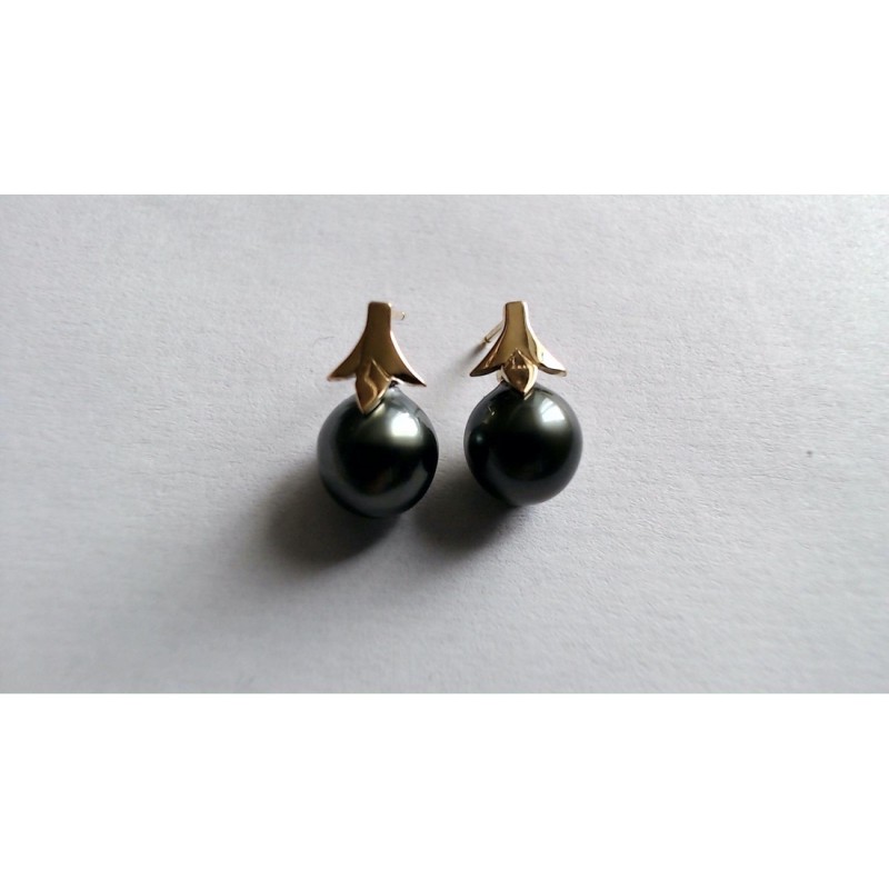 Boucles Or et Perles de Culture de Tahiti