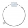 Bracelet Argent Pierre de lune arc-en-ciel coussin