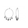 Boucles argent & Perles de culture 10 Keshis Tahiti