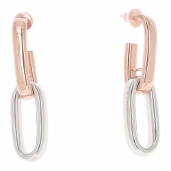 Boucles Argent & argent plaqué rose