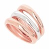 Bague Argent & argent plaqué rose