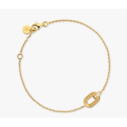 Bracelet Or et Pierres Diamants - Ruban