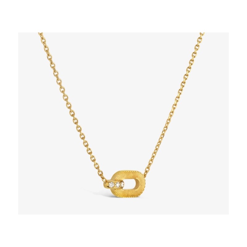 Collier Or et Pierres Diamants - Ruban