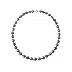 Collier argent & Perle de culture de Tahiti