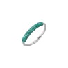 Bague Argent polvere vert Amazone