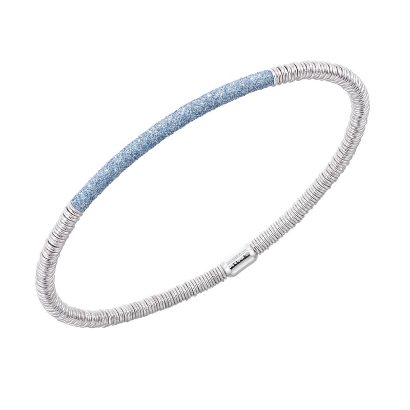 Bracelet Argent polvere bleu Caraïbe