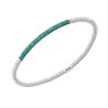 Bracelet Argent polvere vert Amazone