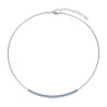 Collier Argent polvere bleu Caraïbe