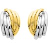 Boucles Or jaune et or blanc
