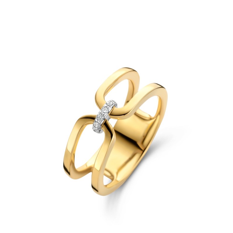 Bague plaquée or sur Argent