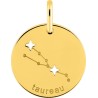 Médaille Or Constellation du Taureau