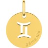 Médaille Or Zociac Gémeaux