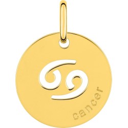 Médaille Or Zodiac Cancer