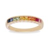 Bague Or et Saphir bleus/vert/jaune/orange/rose et Rubis