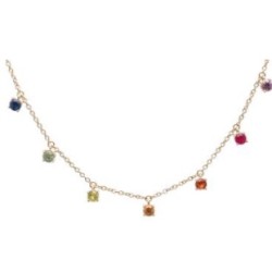 Collier Or et Pierres Gr+PE+CI+AM+TB+RO