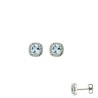 Boucles Or et Pierres Topaze Sky Blue