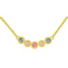 Collier Or et Pierres Saphirs de couleur
