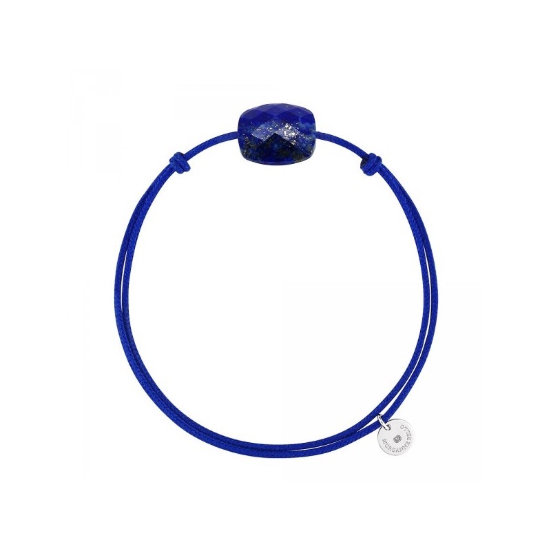 Bracelet Argent Lapis Lazuli coussin