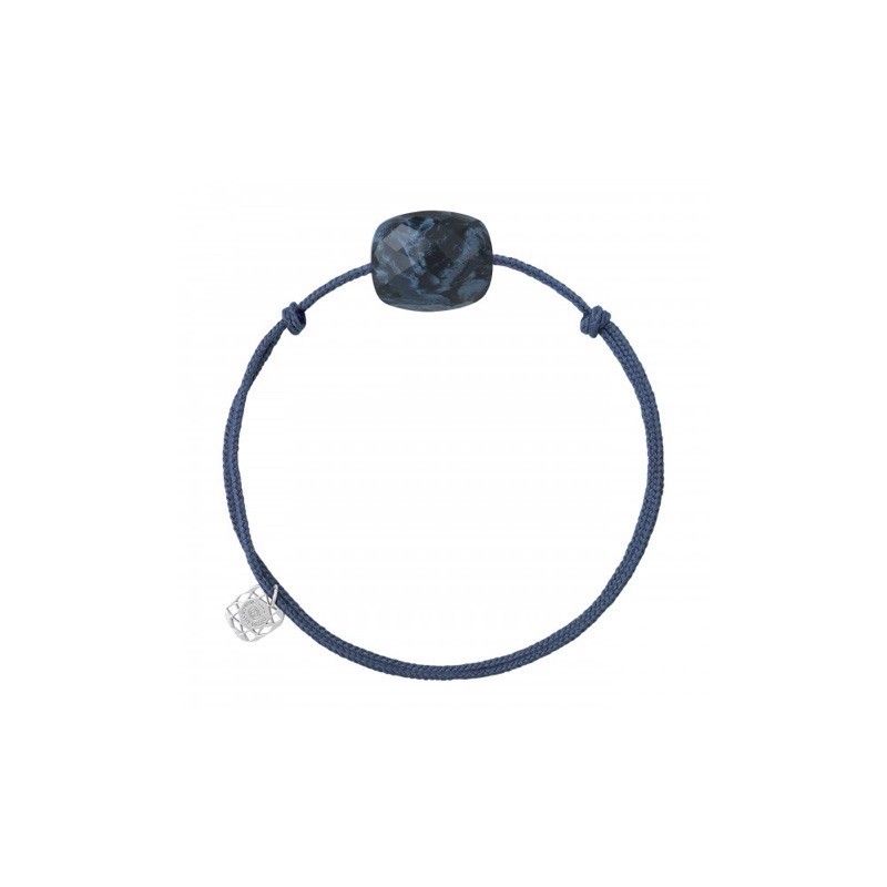 Bracelet Argent Pietersite Bleue coussin