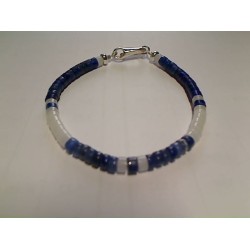 Bracelet Argent Kaya Bleu