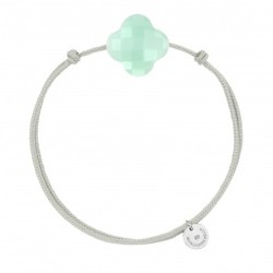 Bracelet Argent Chrysophrase menthe