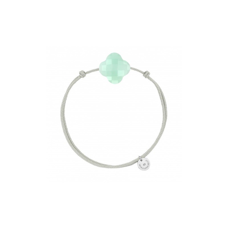 Bracelet Argent Chrysophrase menthe