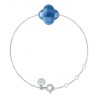 Bracelet Or et Pierres Quartz Bleu