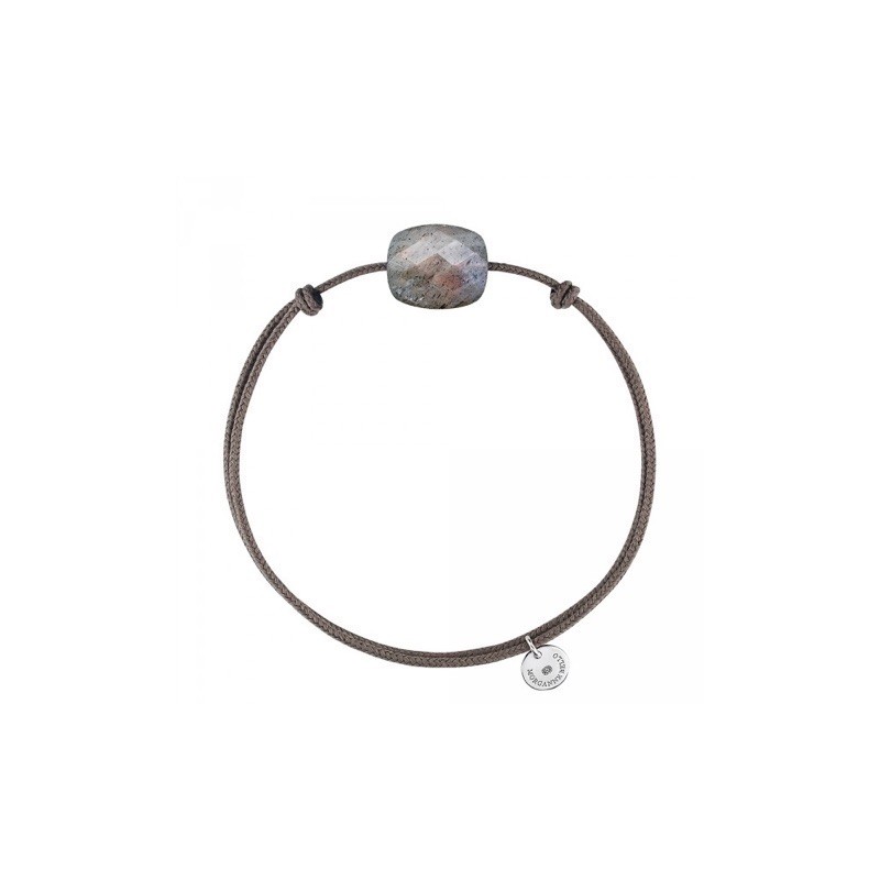 Bracelet Argent Labradorite coussin