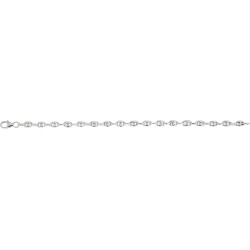 Bracelet Argent grain de café - 14 cm