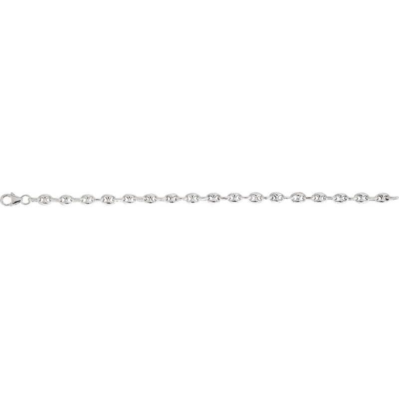 Bracelet Argent grain de café - 14 cm