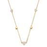 Collier Or et Pierres Diamants -- EOLO