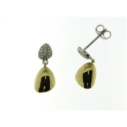 Boucles Or Pendantes et Pierres 