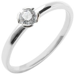 Bague Or et Diamant 0,30 ct certifié 
