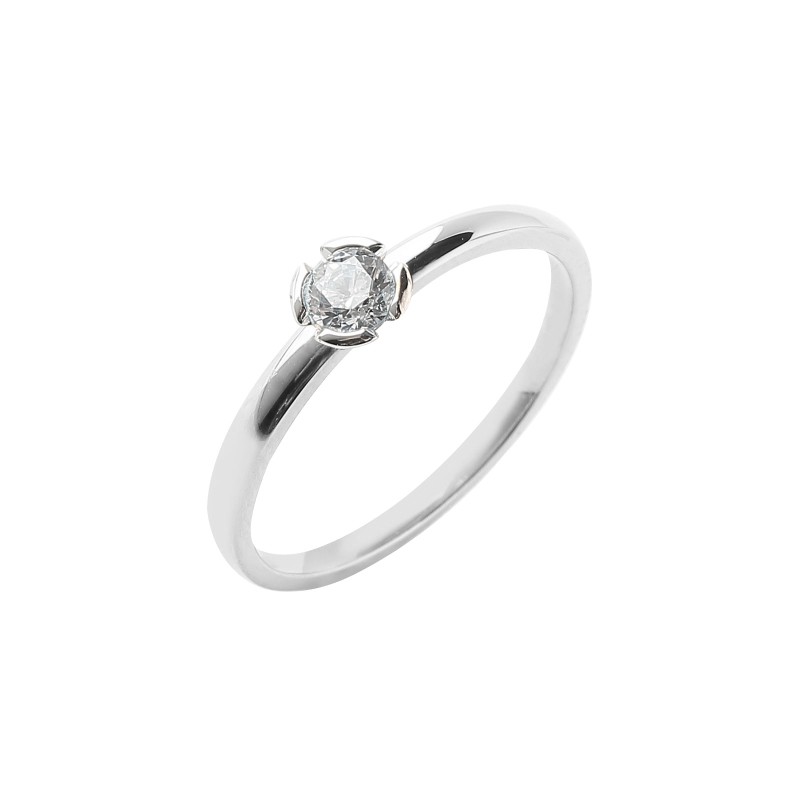 Bague Or et Diamant 0,30 ct certifié 