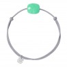 Bracelet Argent Chrysoprase menthe coussin