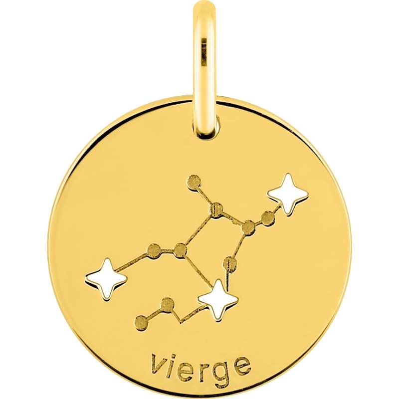 Médaille Or Constellation Vierge