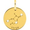 Médaille Or Constellation Vierge