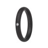 Alliance tantale Pure Curve Dark - 4 mm et Diamant