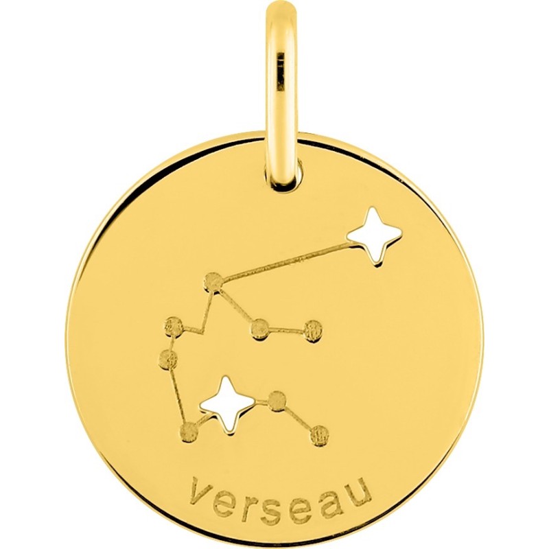Médaille Or Constellation Verseau