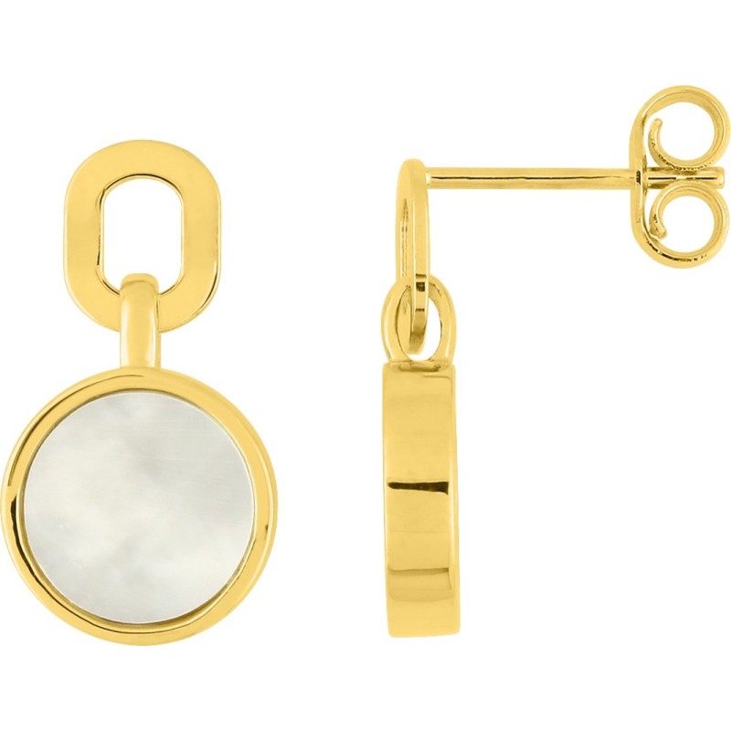 Boucles Or et Pierres Nacre