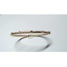 Bracelet Argent plaqué or jaune et Oxydes