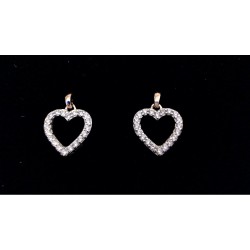 Boucles Argent et argent plaqué or rose