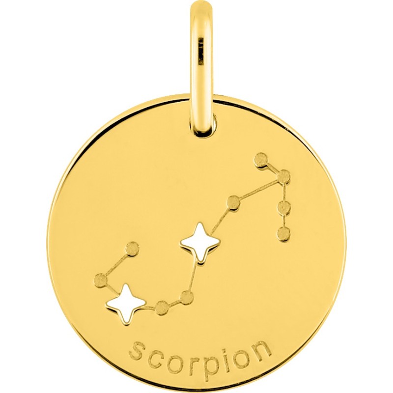 Médaille Or Constellation Scorpion