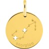Médaille Or Constellation Scorpion