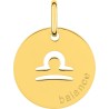 Médaille Or zodiac Balance