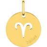 Médaille Or zodiac Bélier