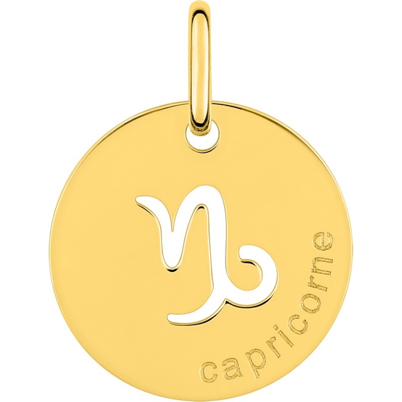 Médaille Or zodiac Capricorne